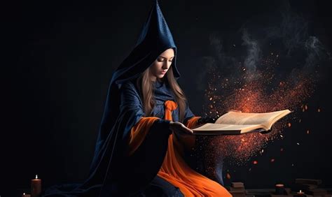 The Witch with a Flickering Lantern: A Spooky Figure of the Night